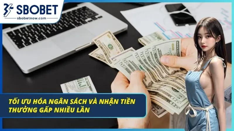 Cược Xiên Cùng Bí Quyết Chơi Bất Bại Tại Nhà Cái SBOBET Màn hình giao diện nhận tiền thưởng sau khi thắng.