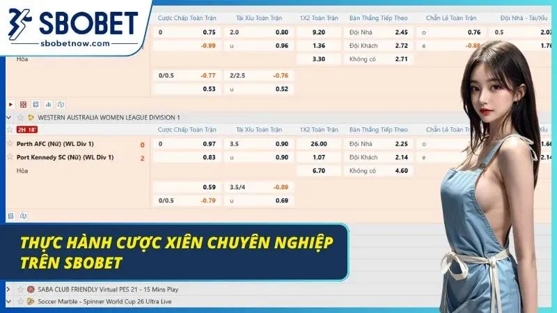 Cược Xiên Cùng Bí Quyết Chơi Bất Bại Tại Nhà Cái SBOBET Màn hình quản lý và theo dõi trạng thái các vé cược đang chạy