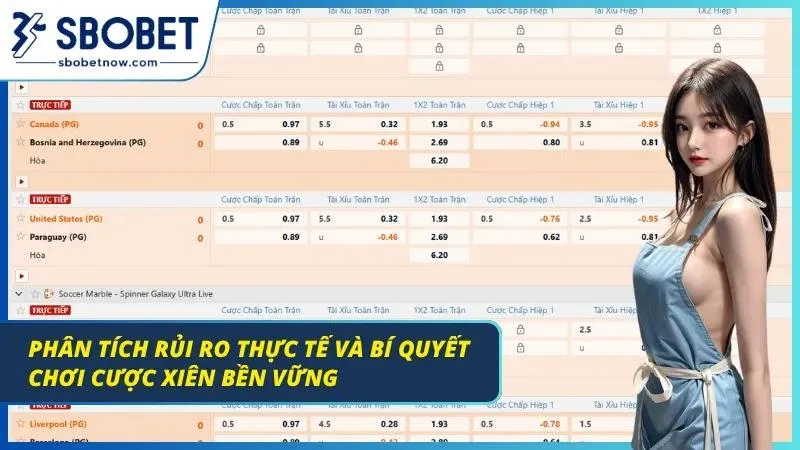 Cược Xiên Cùng Bí Quyết Chơi Bất Bại Tại Nhà Cái SBOBET Màn hình gợi ý mẹo chơi ngay trên trang chủ