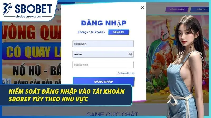 Đăng Nhập SBOBET Cực Uy Tín Từ Nhà Cái Thương Hiệu Giao diện cảnh báo đăng nhập do khu vực lạ