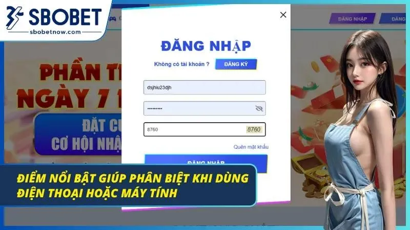 Đăng Nhập SBOBET Cực Uy Tín Từ Nhà Cái Thương Hiệu Giao diện trang đăng nhập trên máy tính