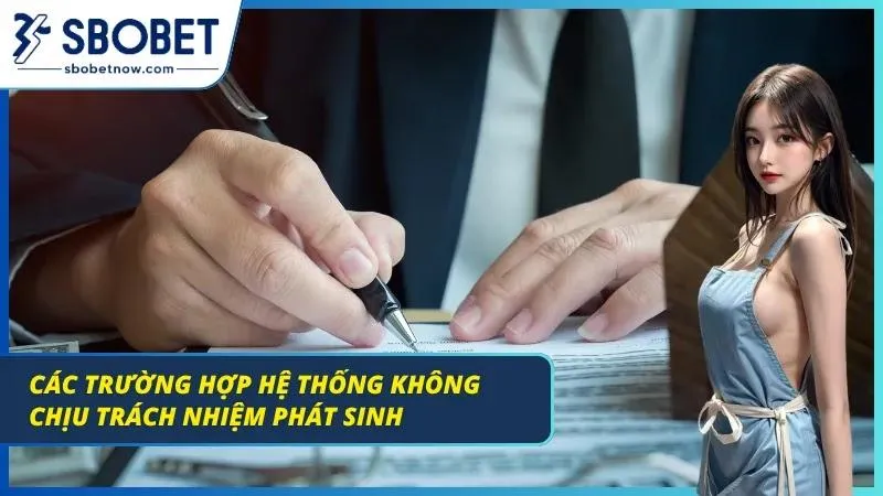 Điều Khoản Và Điều Kiện SBOBET - Bộ Cẩm Nang Quan Trọng 2026 Trường hợp miễn trừ trách nhiệm từ nhà cái
