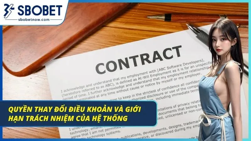 Điều Khoản Và Điều Kiện SBOBET - Bộ Cẩm Nang Quan Trọng 2026 Quyền thay đổi điều khoản và giới hạn của nhà cái